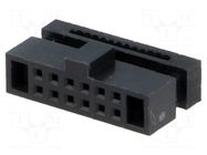 Connector: IDC; plug; female; PIN: 12; IDC; for ribbon cable; 1.27mm CONNFLY