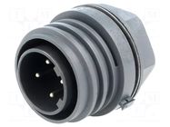 Connector: circular; socket; male; PIN: 4; 18A; 600V; EXPlora; IP68 BULGIN