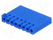 Connector: wire-board; plug; female; PIN: 8; w/o contacts; 2.54mm Amphenol Communications Solutions