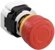 SWITCH, EMERGENCY STOP, 1NO/1NC, 250VAC