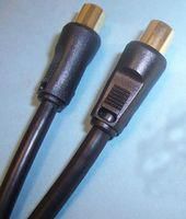 COAX PLUG TO PLUG LEAD - 1.5M GOLD