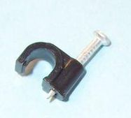 CABLE CLIP, ROUND, 6MM, BLK, PK100