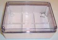 BOX WITH TRANS LID IP56 190X140X70MM
