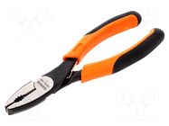 Pliers; universal; Pliers len: 160mm; ERGO®; B: 33mm; C: 23mm BAHCO