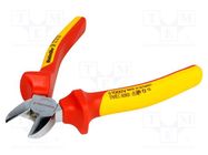 Pliers; side,cutting,insulated; steel; 160mm; 1kVAC WEIDMÜLLER
