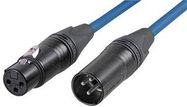 LEAD, XLR PLG-SKT, BLUE, 3M