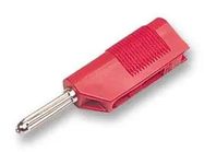 PLUG, 4MM, STACKABLE, RED, PK5, VON