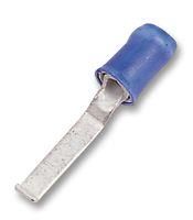 CRIMP TERMINAL, BLADE, LIPPED, BLUE