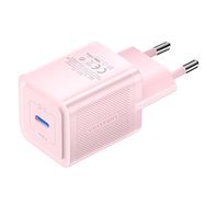 Wall charger, Vention, FEPP0-EU, USB-C, 20W, GaN (pink), Vention