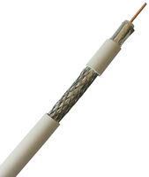 COAXIAL CABLE, PVC, WHITE, 100M