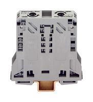 TERMINAL BLOCK, DIN RAIL, 2POS, 1AWG