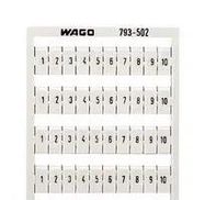 MARKING CARD, 1-10, BLACK ON WHITE