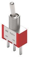 TOGGLE SW, SPDT, 1A, 30VDC, PANEL/TH