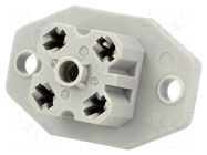 Connector: rectangular; G; socket; female; PIN: 4; 6A; 250V; IP65 HIRSCHMANN