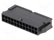 Connector: wire-wire; plug; male; PIN: 24; Micro-Fit 3.0; 3mm; 2x12 MOLEX