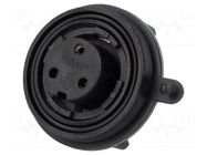 Connector: circular; socket; female; PIN: 3; 12A; 250V; IP68; UL94V-0 BULGIN