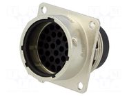 Connector: circular; socket; PIN: 32; male; w/o contacts; RT360 AMPHENOL