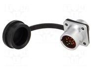 Connector: circular; socket; male; PIN: 9; IP67; SF12; 3A; 125V WEIPU