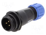 Connector: circular; plug; male; PIN: 3; IP68; SP13; 4÷6.5mm; 13A WEIPU