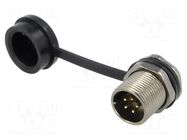 Connector: circular; socket; male; PIN: 5; IP67; ST12; 5A; 180V WEIPU