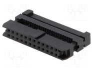 Connector: IDC; plug; female; PIN: 24; with cable clamp; IDC; 1mm Amphenol Communications Solutions