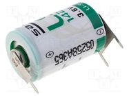 Battery: lithium; 1/2AA; 3.6V; 1200mAh; non-rechargeable SAFT