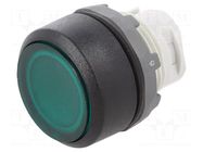 Switch: push-button; 22mm; Stabl.pos: 1; green; MLB-1; IP66; flat ABB