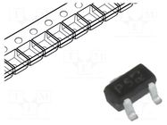 Transistor: P-MOSFET; unipolar; -20V; -0.1A; 0.1W; SC75 TOSHIBA