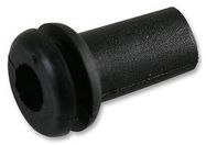 GROMMET, PVC, 9.5MM, SLEEVED, BLACK,PK50