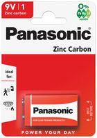 BATTERY, ZINC CARBON, 9V