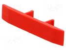Protection; red; Width: 6.4mm; polyamide; -25÷120°C; UL94V-0; ZUG-4 POKÓJ