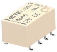 SIGNAL RELAY, DPDT, 2A, 12VDC, SMD