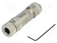 Connector: M8; female; PIN: 3; straight; shielded; for cable; plug MURR ELEKTRONIK