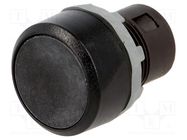 Switch: push-button; 22mm; Stabl.pos: 1; black; none; IP66; flat ABB