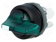 Switch: rotary; 22mm; Stabl.pos: 2; green; MLB-1; IP66; prominent ABB
