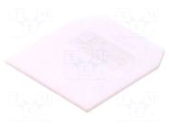 End/partition plate; white; polyamide; 1mm POKÓJ