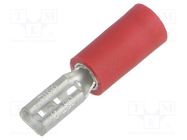 Terminal: flat; 2.8mm; 0.8mm; female; 0.5÷1.5mm2; crimped; red JST