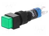 Switch: push-button; Pos: 2; SPDT; 0.5A/250VAC; 1A/24VDC; ON-ON ONPOW