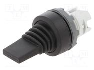 Switch: toggle; 22mm; Stabl.pos: 1; black; IP66; prominent; MTS ABB