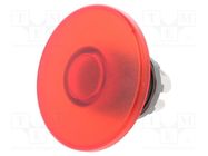 Switch: push-button; 22mm; Stabl.pos: 1; red; MLB-1; IP66; mushroom ABB