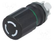 Switch: emergency stop; 22mm; Stabl.pos: 2; black; none; IP66; MPI ABB