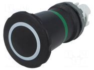 Switch: emergency stop; 22mm; Stabl.pos: 2; black; none; IP66; MPI ABB