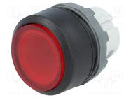 Switch: push-button; 22mm; Stabl.pos: 2; red; MLB-1; IP66; flat; MPI ABB