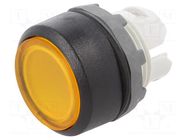 Switch: push-button; 22mm; Stabl.pos: 1; yellow; MLB-1; IP66; flat ABB