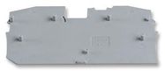 END PLATE, FOR 2 COND TB, GREY
