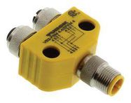 SENSOR SPLITTER, Y, 4P M12 PLUG-2X RCPT