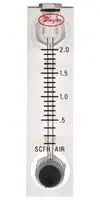 FLOWMETER, 3 TO 25LPM, 100PSI