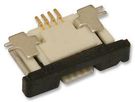CONNECTOR, FFC/FPC, 4POS, 1ROW, 0.5MM
