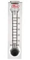 FLOWMETER, 5 TO 50SCFH, 100PSI