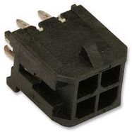 CONNECTOR, HEADER, 4POS, 2ROW, 3MM